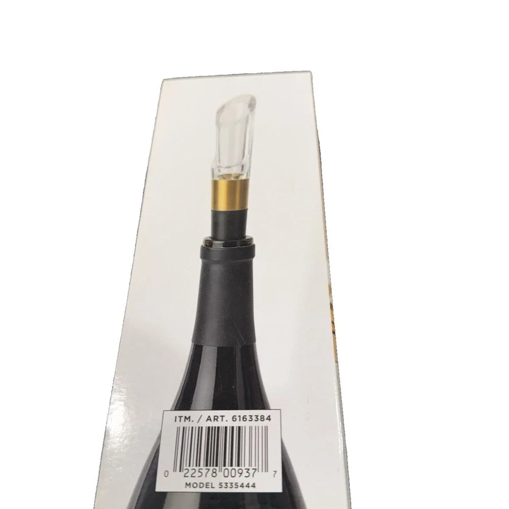 RBT 5 Piece Electric Wine Set Corkscrew Aerator Stopper Foil Cutter Base New